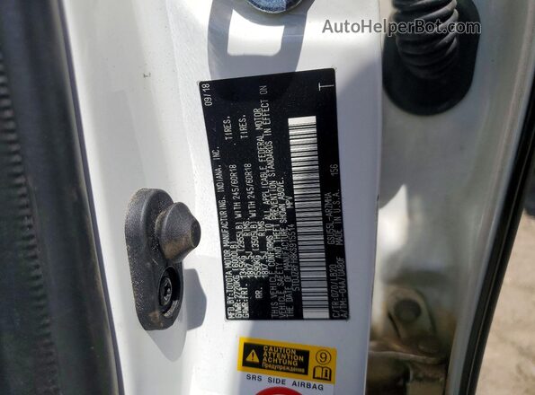5TDJZRFH8KS915514 2019 TOYOTA HIGHLANDER Белый Вид наклейки с VIN-кодом
