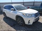 2018 Toyota Highlander Xle White vin: 5TDJZRFH9JS491565