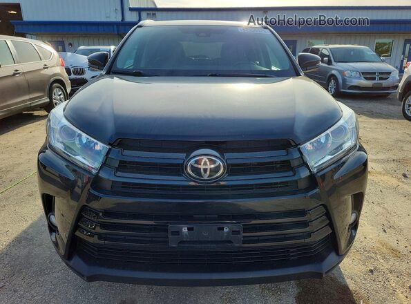 5TDJZRFH9JS535225 2018 TOYOTA HIGHLANDER Black Front view