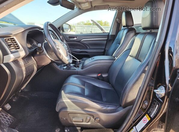 5TDJZRFH9JS535225 2018 TOYOTA HIGHLANDER Black Front interior view