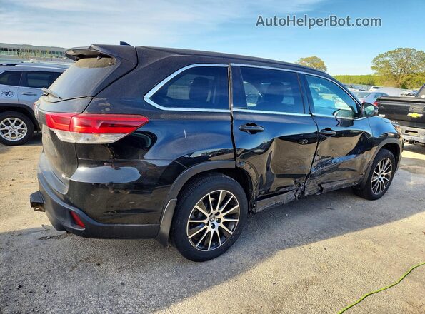 5TDJZRFH9JS535225 2018 TOYOTA HIGHLANDER Black Rear right