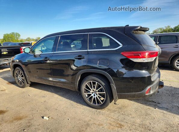 5TDJZRFH9JS535225 2018 TOYOTA HIGHLANDER Black Rear left