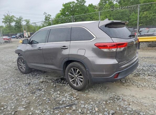 5TDJZRFH9JS540800 2018 TOYOTA HIGHLANDER Gray Задня ліва чверть