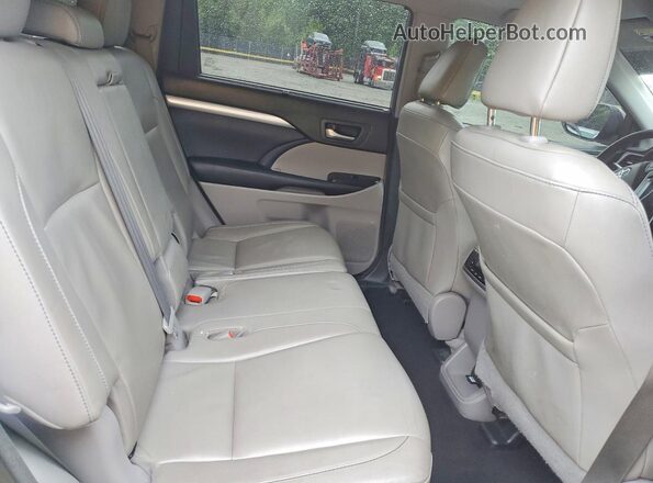 5TDJZRFH9JS540800 2018 TOYOTA HIGHLANDER Gray Вид задньої частини салону