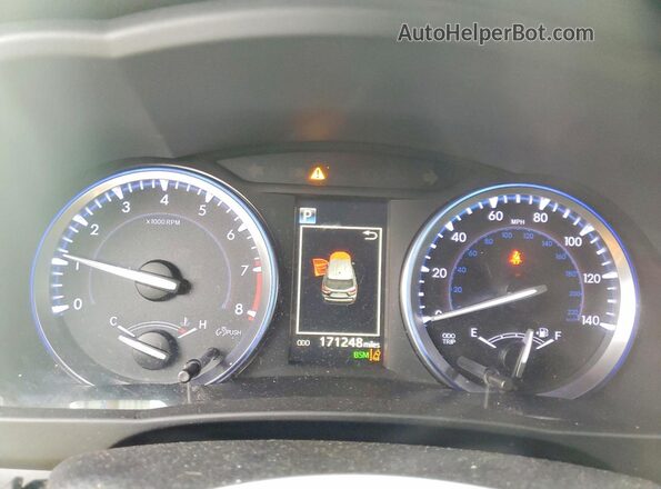 5TDJZRFH9JS540800 2018 TOYOTA HIGHLANDER Gray Вид щитка приладів