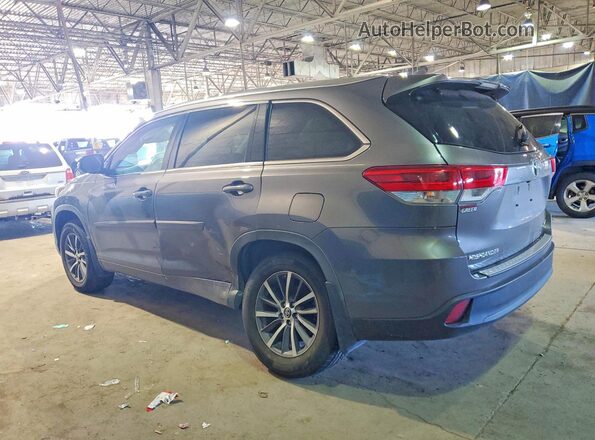 5TDJZRFH9JS545317 2018 TOYOTA HIGHLANDER Gray უკანა მარცხენა