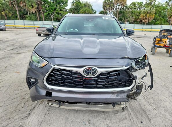 5TDKDRAH0PS512998 2023 TOYOTA HIGHLANDER Gray Widok z przodu