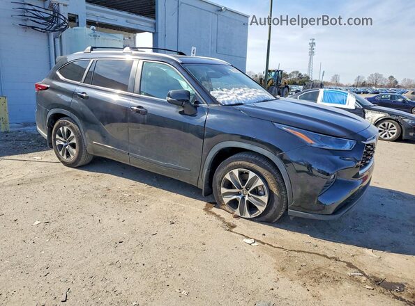 5TDKDRAH2PS027276 2023 TOYOTA HIGHLANDER Черный Передняя правая четверть