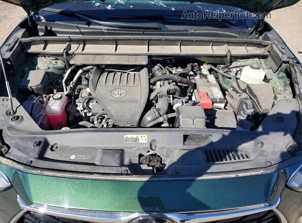 5TDKDRAH3PS507763 2023 TOYOTA HIGHLANDER Green Widok komory silnika