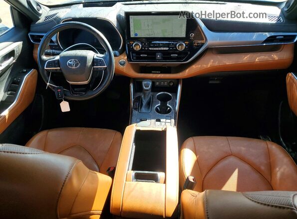 5TDKDRAH3PS507763 2023 TOYOTA HIGHLANDER Green Widok deski rozdzielczej