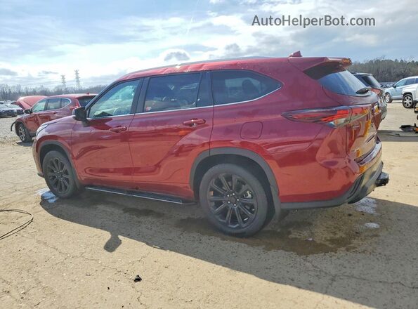 5TDKDRAH4SS556141 2025 TOYOTA HIGHLANDER Темно-бордовый Задняя левая четверть