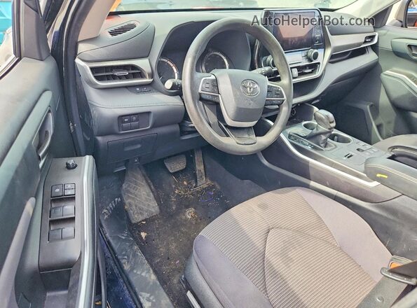 5TDKDRAH6PS034604 2023 TOYOTA HIGHLANDER Синий Вид панели приборов