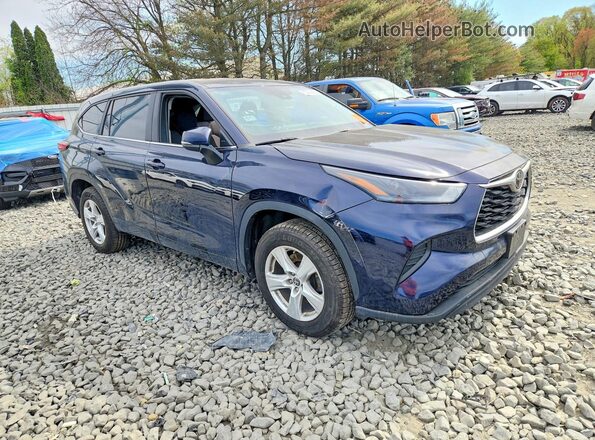 5TDKDRAH6PS034604 2023 TOYOTA HIGHLANDER Синий Передняя правая четверть
