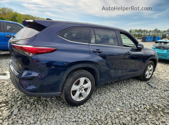 5TDKDRAH6PS034604 2023 TOYOTA HIGHLANDER Синий Задняя правая четверть