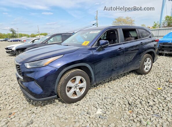 5TDKDRAH6PS034604 2023 TOYOTA HIGHLANDER Синий Передняя левая четверть