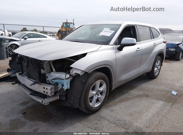 5TDKDRAH8PS030456 2023 TOYOTA HIGHLANDER Серебряный Передняя левая четверть