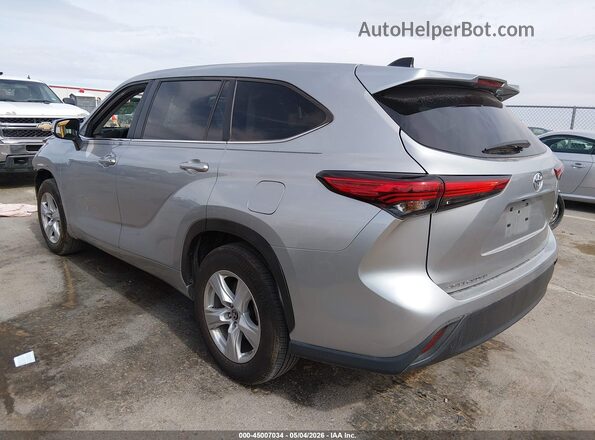 5TDKDRAH8PS030456 2023 TOYOTA HIGHLANDER Серебряный Задняя левая четверть