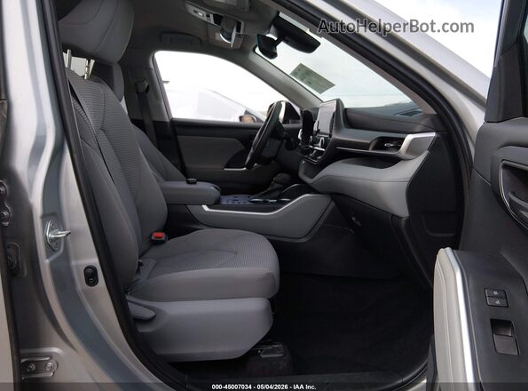 5TDKDRAH8PS030456 2023 TOYOTA HIGHLANDER Серебряный Вид салона спереди