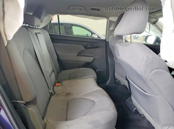 5TDKDRAH8PS500081 2023 TOYOTA HIGHLANDER Синий Вид задней части салона