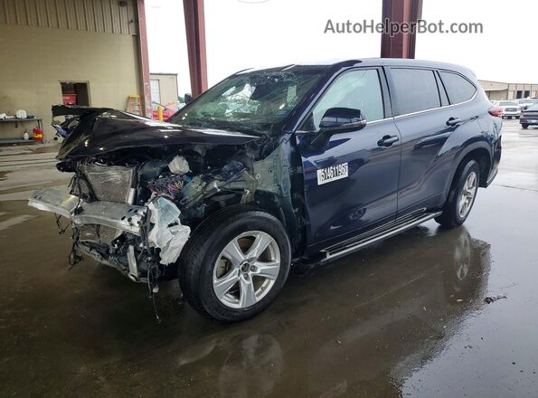 5TDKDRAH8PS500081 2023 TOYOTA HIGHLANDER Синий Передняя левая четверть