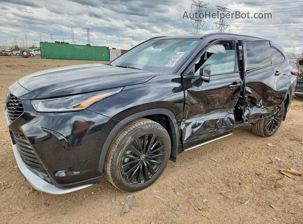 5TDKDRBH2RS573223 2024 TOYOTA HIGHLANDER Черный Передняя левая четверть