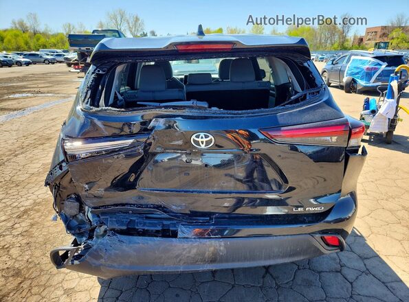 5TDKDRBH3SS589596 2025 TOYOTA HIGHLANDER Черный Вид сзади