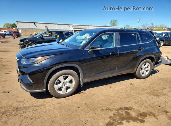 5TDKDRBH3SS589596 2025 TOYOTA HIGHLANDER Черный Передняя левая четверть
