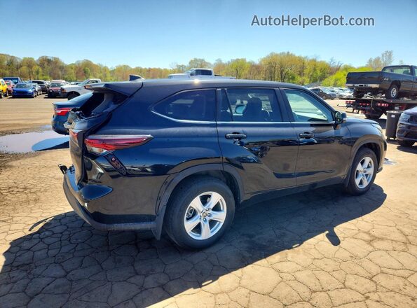 5TDKDRBH3SS589596 2025 TOYOTA HIGHLANDER Черный Задняя правая четверть