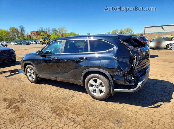 5TDKDRBH3SS589596 2025 TOYOTA HIGHLANDER Черный Задняя левая четверть