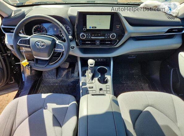 5TDKDRBH3SS589596 2025 TOYOTA HIGHLANDER Черный Вид панели приборов