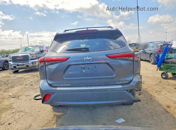 5TDKDRBH4PS503607 2023 TOYOTA HIGHLANDER Угольный Вид сзади