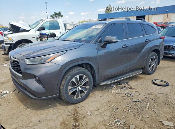 5TDKDRBH4PS503607 2023 TOYOTA HIGHLANDER Угольный Передняя левая четверть