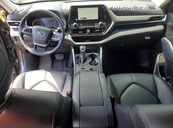 5TDKDRBH4PS503607 2023 TOYOTA HIGHLANDER Угольный Вид панели приборов