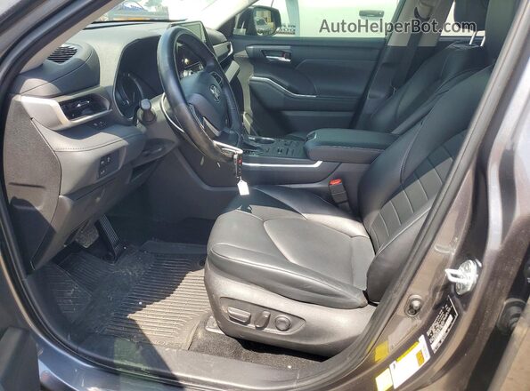 5TDKDRBH4PS503607 2023 TOYOTA HIGHLANDER Угольный Вид салона спереди
