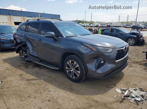 5TDKDRBH4PS503607 2023 TOYOTA HIGHLANDER Угольный Передняя правая четверть