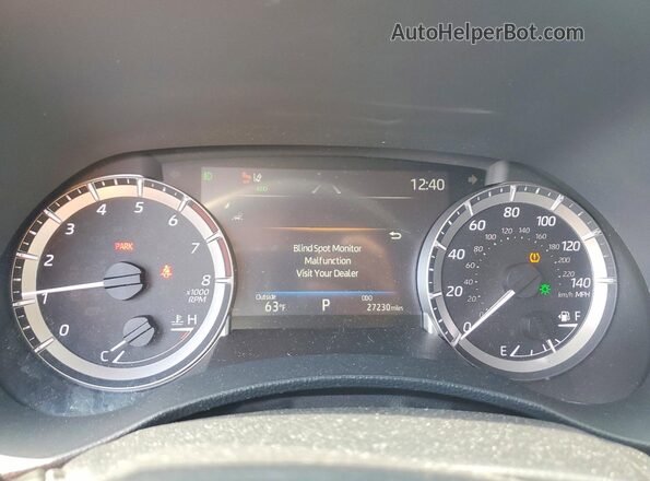 5TDKDRBH4PS503607 2023 TOYOTA HIGHLANDER Угольный Вид щитка приборов