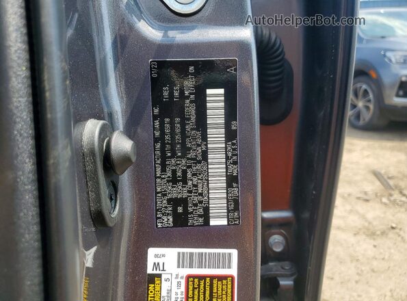 5TDKDRBH4PS503607 2023 TOYOTA HIGHLANDER Угольный Вид наклейки с VIN-кодом