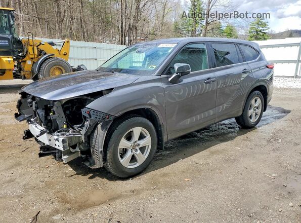 5TDKDRBH6PS516780 2023 TOYOTA HIGHLANDER Gray Vista tres cuartos delantera izquierda
