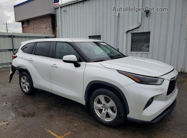 5TDKDRBH7PS014554 2023 TOYOTA HIGHLANDER Белый Передняя правая четверть