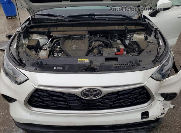 5TDKDRBH7PS014554 2023 TOYOTA HIGHLANDER Белый Вид подкапотного пространства