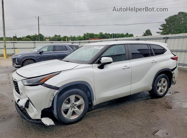 5TDKDRBH7PS014554 2023 TOYOTA HIGHLANDER Белый Передняя левая четверть