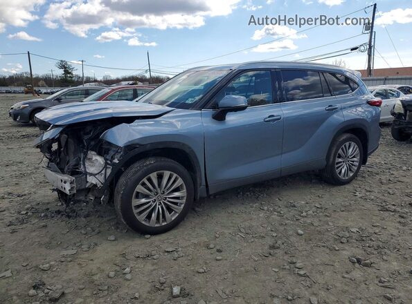 5TDKDRBH7PS519283 2023 TOYOTA HIGHLANDER Серебряный Передняя левая четверть
