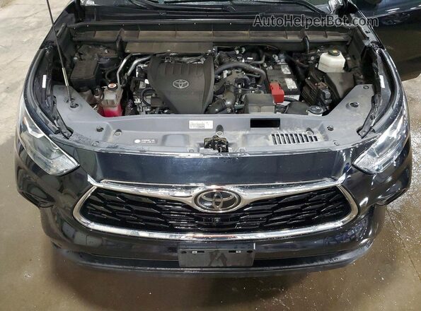 5TDKDRBH8PS027183 2023 TOYOTA HIGHLANDER Black Widok komory silnika