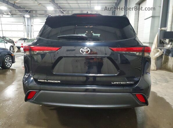 5TDKDRBH8PS027183 2023 TOYOTA HIGHLANDER Black Widok z tyłu