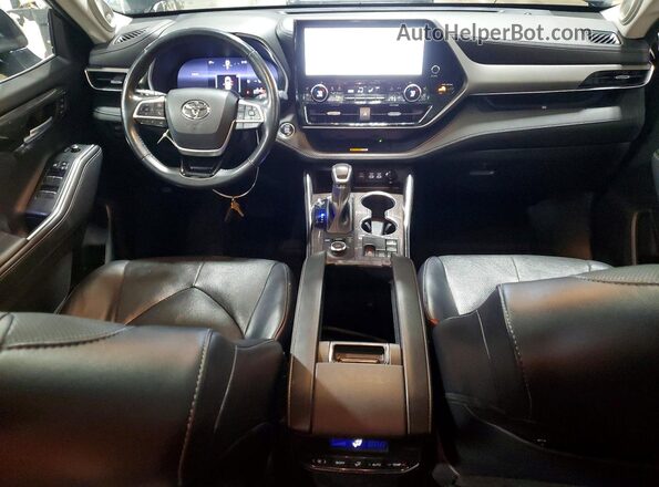 5TDKDRBH8PS027183 2023 TOYOTA HIGHLANDER Black Widok deski rozdzielczej