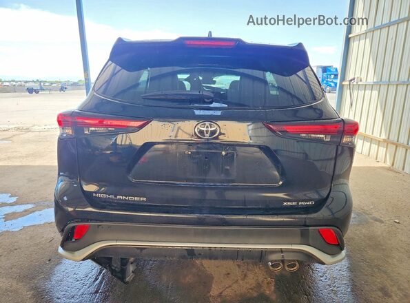 5TDKDRBH8SS589366 2025 TOYOTA HIGHLANDER Black Widok z tyłu