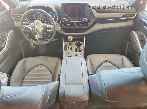 5TDKDRBH8SS589366 2025 TOYOTA HIGHLANDER Black Widok deski rozdzielczej