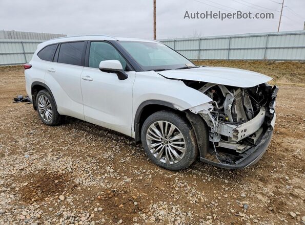 5TDKDRBHXPS039111 2023 TOYOTA HIGHLANDER Белый Передняя правая четверть