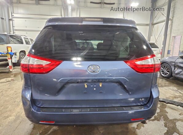 5TDKK3DC3GS737404 2016 TOYOTA SIENNA Синий Вид сзади
