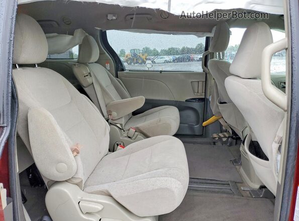 5TDKK3DC4GS716934 2016 TOYOTA SIENNA Бордовый Вид задней части салона